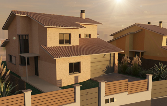 Casas unifamiliares independientes en Campins, Barcelona.